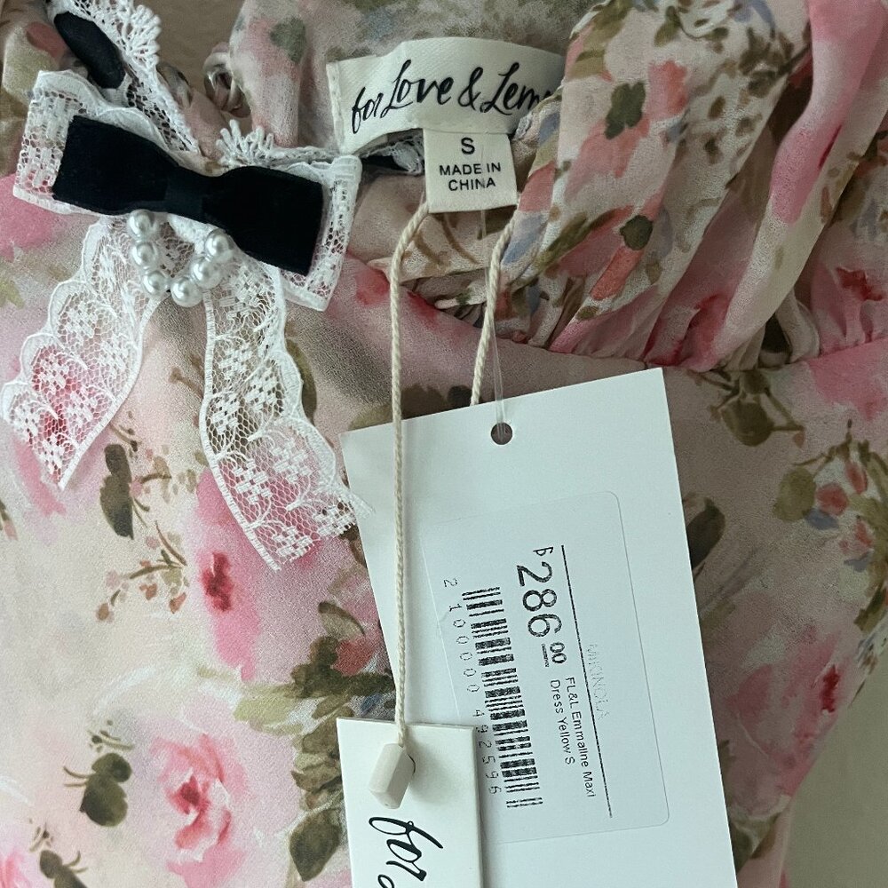 For Love & Lemons Emmaline Maxi Dress S - Picture 7 of 7